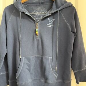 American Eagle Outfitters Women’s steel blue Zip-Up Hoodie-brand new but no tag